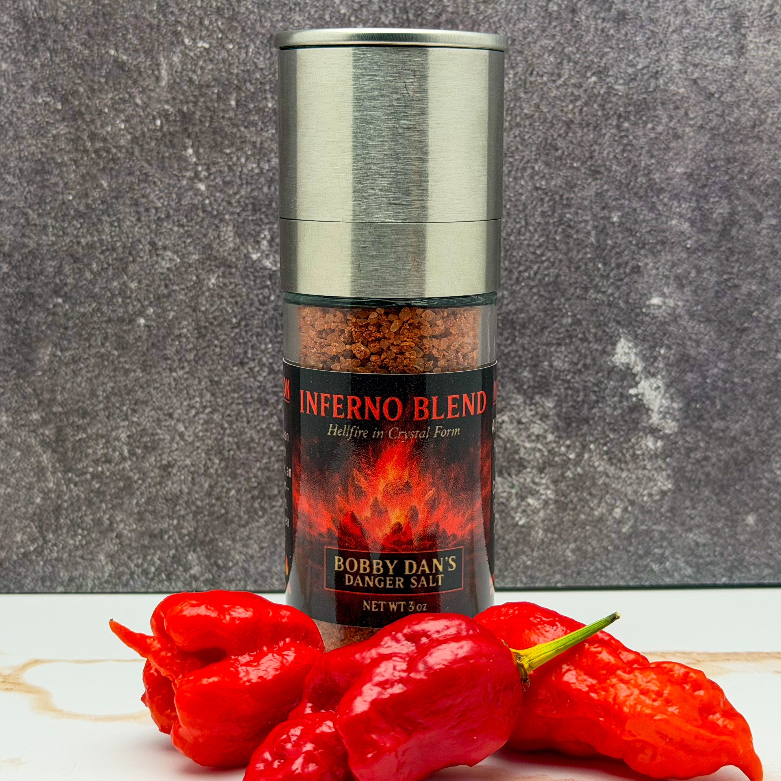 INFERNO BLEND — 3-Pepper Infused Sea Salt
