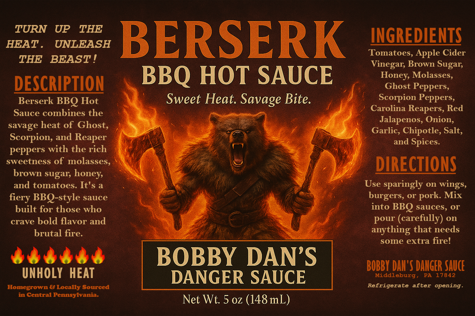 BERSERK BBQ — Hot Sauce