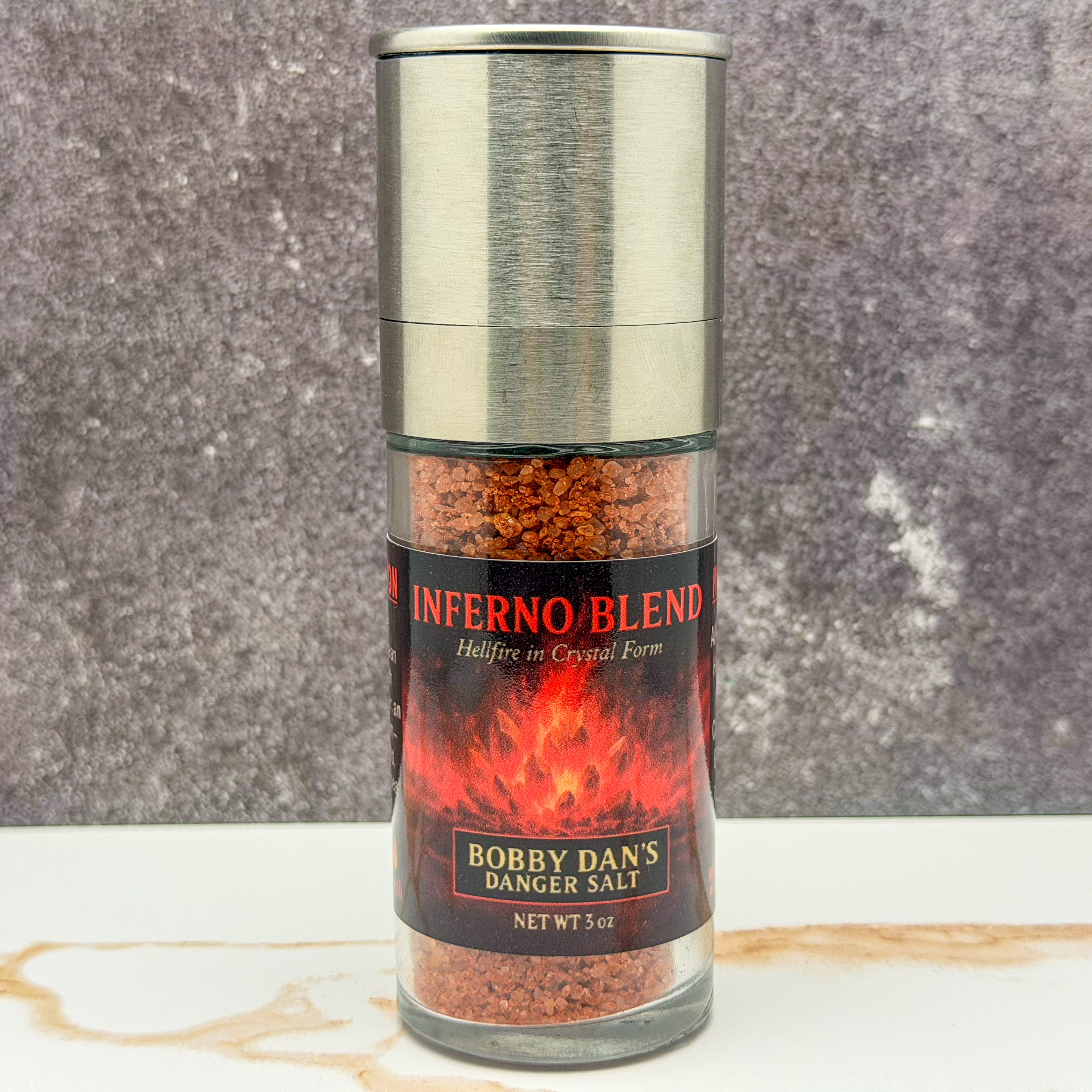 INFERNO BLEND — 3-Pepper Infused Sea Salt