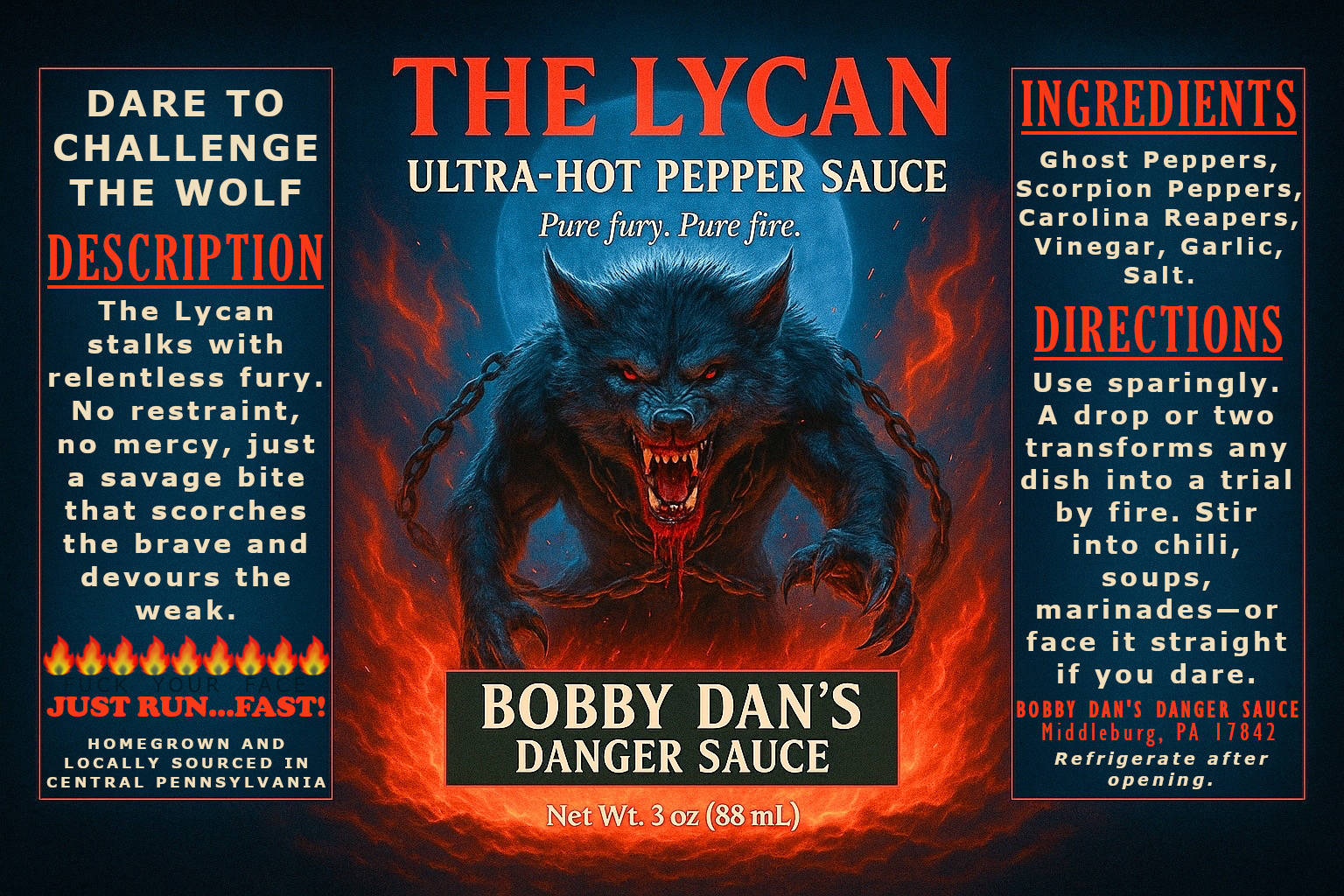 THE LYCAN — Ultra-Hot Pepper Sauce