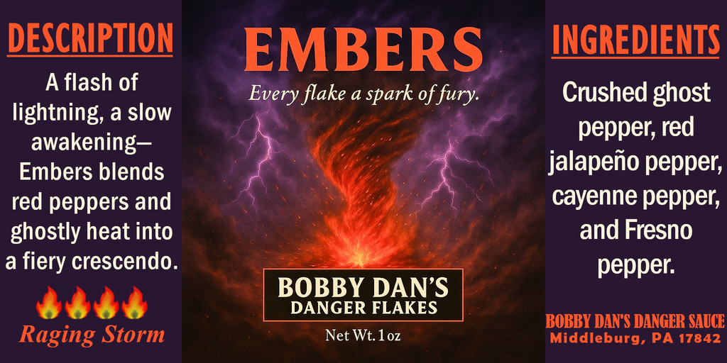 EMBER FLAKES — Crushed Ghost Pepper Blend