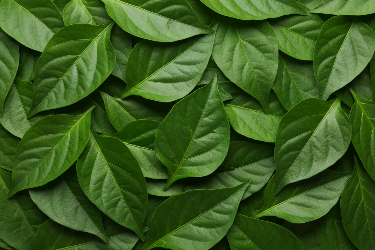 solid green pepper leaf background